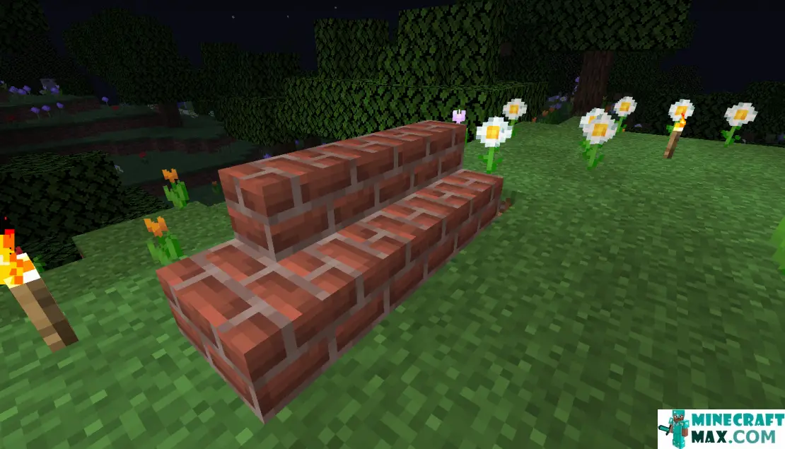 How to make Brick steps in Minecraft | Screenshot 1