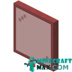 Red glass panel in Minecraft