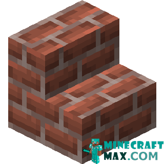 Brick steps in Minecraft