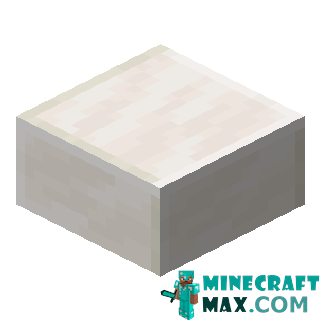 Quartz slab in Minecraft