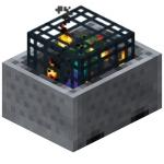 Minecart with a spawner in Minecraft