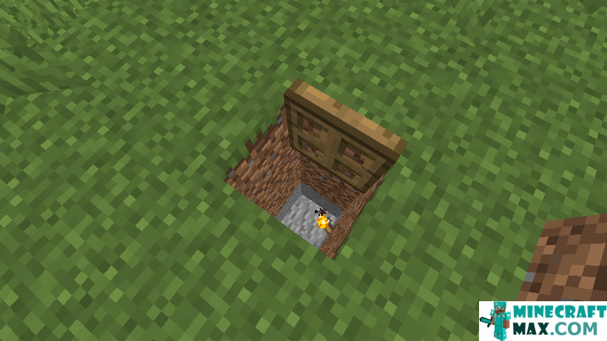 How to make Oak hatch in Minecraft | Screenshot 2