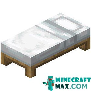 White bed in Minecraft