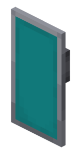Turquoise shield in Minecraft