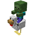 Zombie rider in Minecraft