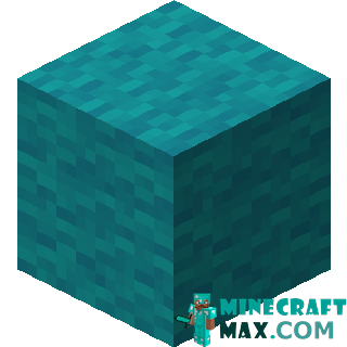 Turquoise wool in Minecraft