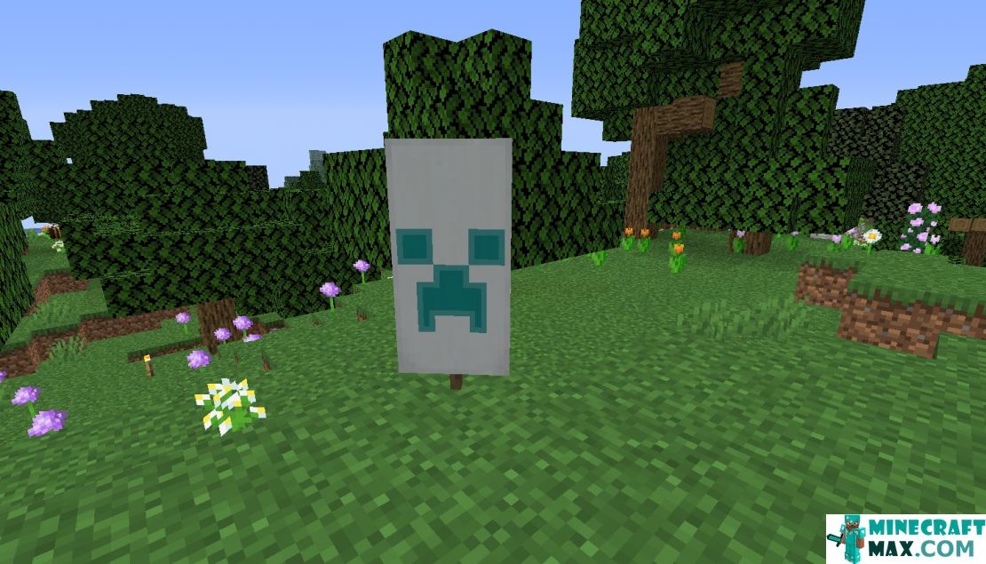 How to make Creeper flag pattern in Minecraft | Screenshot 1