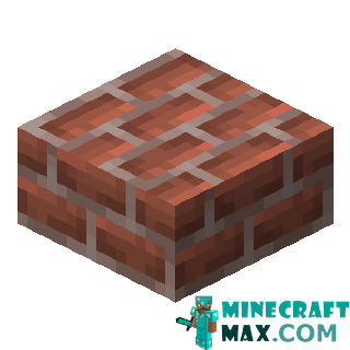 Brick slab in Minecraft