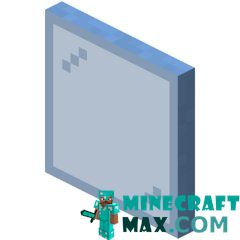 Blue glass panel in Minecraft