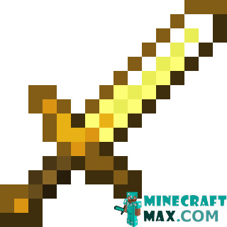 Golden sword in Minecraft