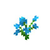 How to craft Blue orchid in Minecraft