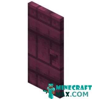 Crimson door in Minecraft