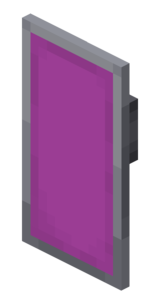 Purple shield in Minecraft