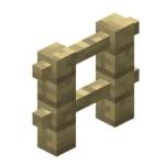 Birch fence in Minecraft