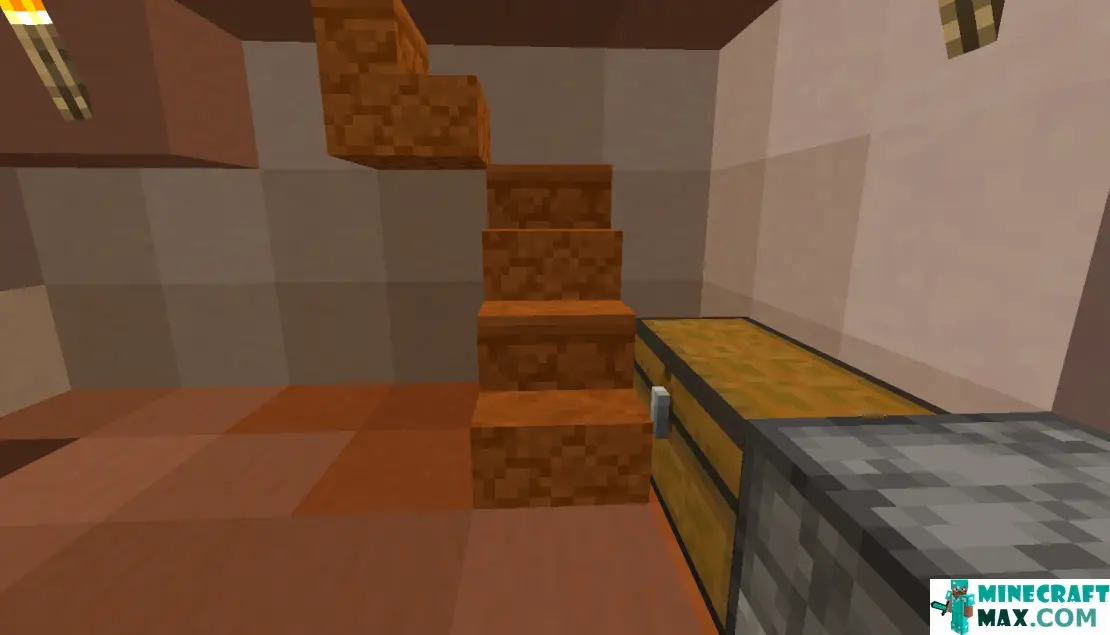 How to make Red sandstone steps in Minecraft | Screenshot 1
