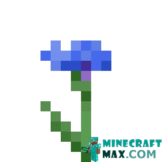 Blue cornflower in Minecraft