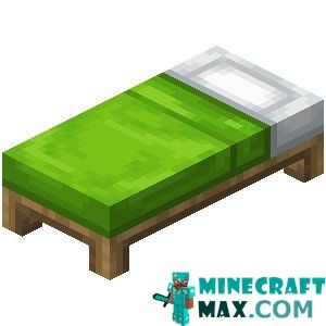 Lime bed in Minecraft