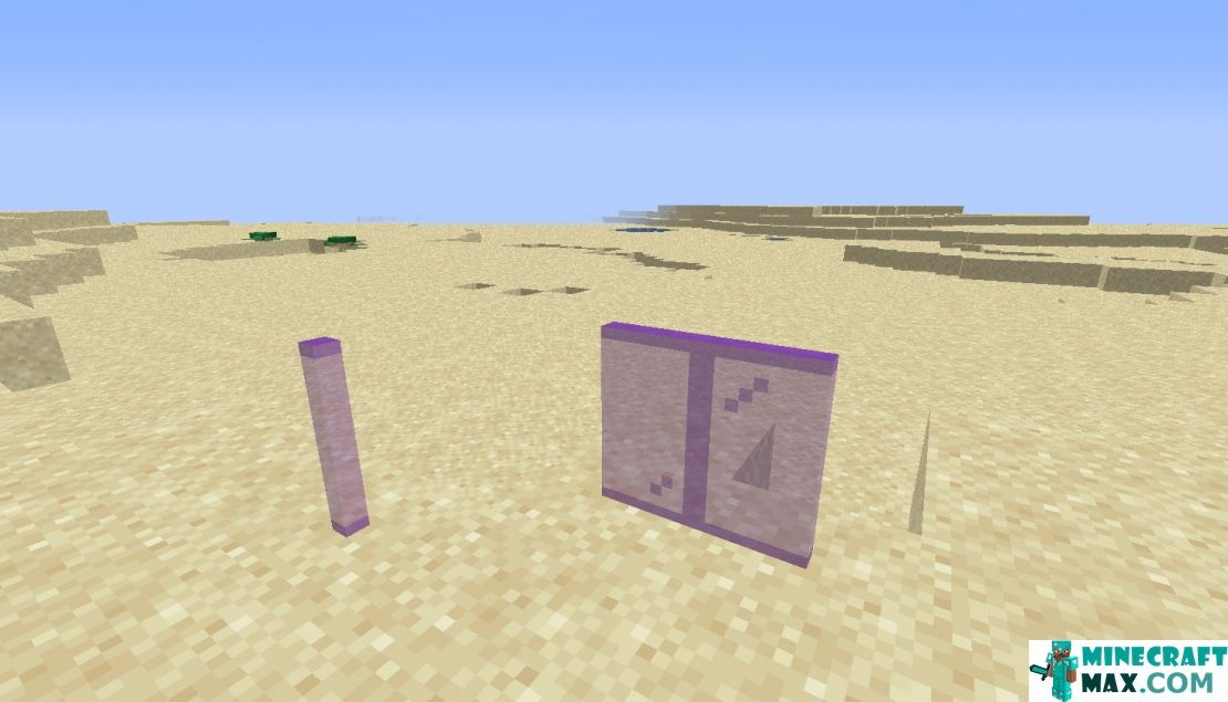 How to make Purple glass panel in Minecraft | Screenshot 2