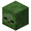 Zombie head in Minecraft