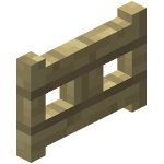 Birch gate in Minecraft