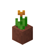 How to craft Orange tulip in a pot in Minecraft