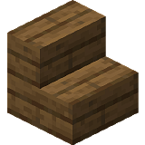 How to craft Spruce steps in Minecraft
