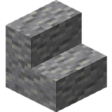 How to craft Andesite steps in Minecraft