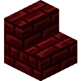 How to craft Nezer red brick steps in Minecraft