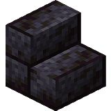 How to craft Polished black brick steps in Minecraft